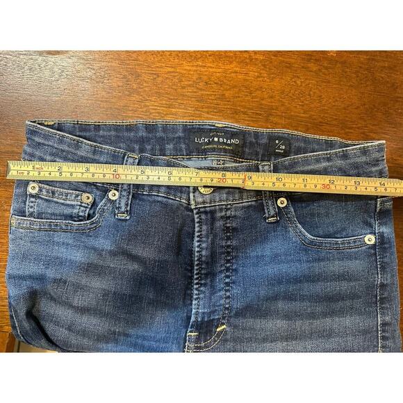 Lucky Brand Bridgette Skinny Ankle Women’s 6/28 Blue Denim Jean Raw Hem Casual - Picture 6 of 11